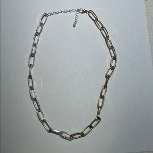 Elegant Two-Tone Chain Necklace